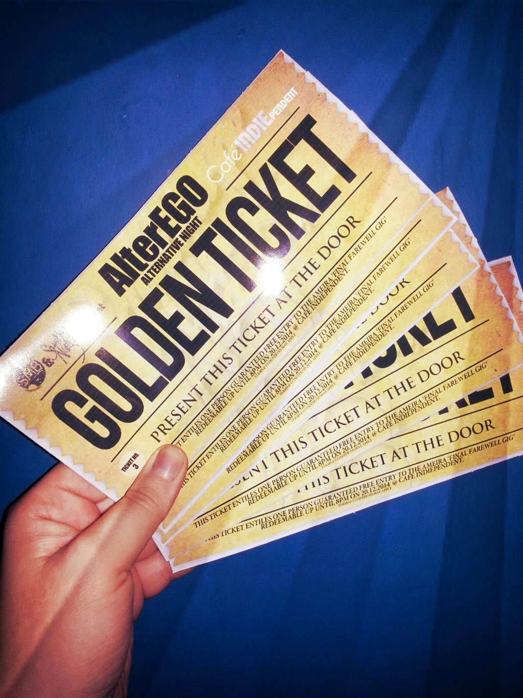 COMPETITION LIVE// WIN A GOLDEN TICKET&nbsp;#AlterEgo