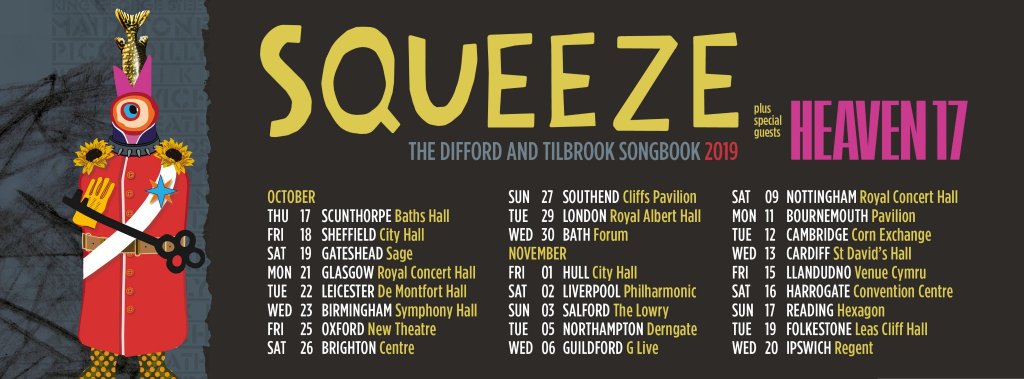Squeeze announce 2019 Tour // Baths&nbsp;Hall