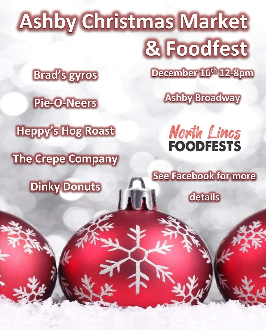 Ashby Christmas Market,  FoodFest & Late night shopping