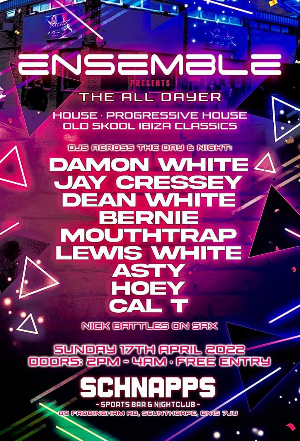 ENSEMBLE – House Music & Ibiza Classics // All Day&nbsp;Event