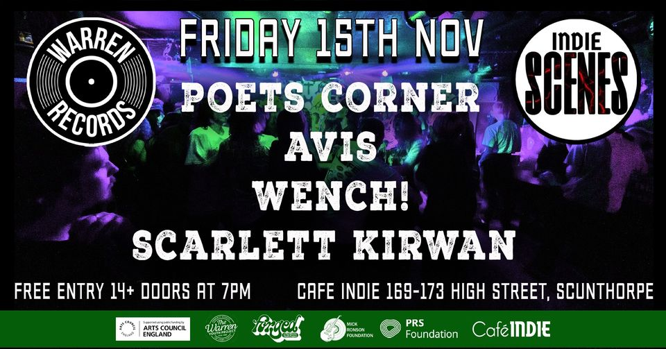 Free Gig for Ages 14+ this Friday at Cafe INDIE
