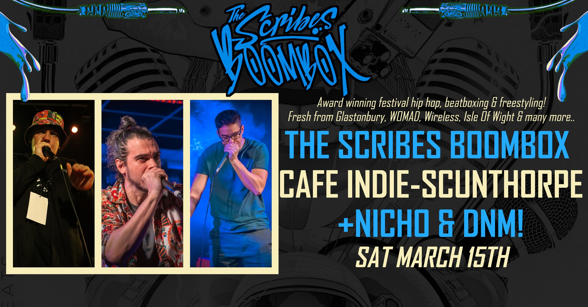 The Scribes Boombox coming to Cafe INDIE