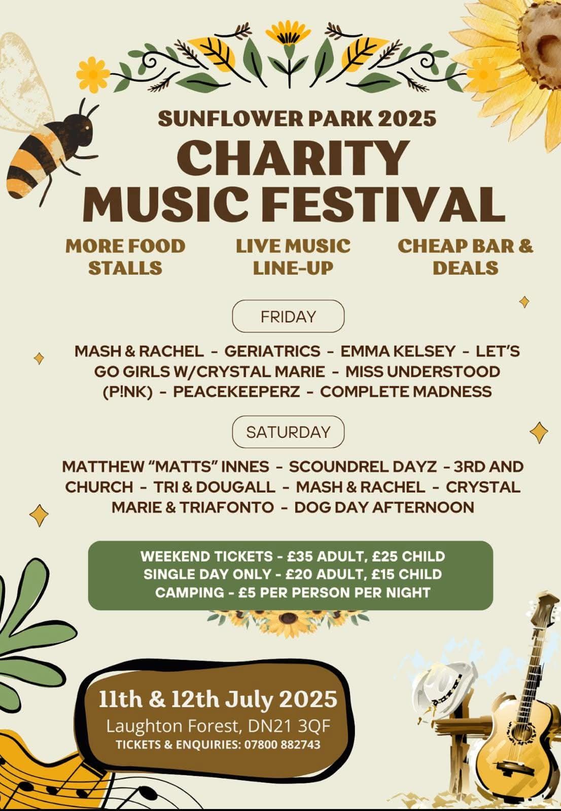 Sunflower Park Charity Music Festival
